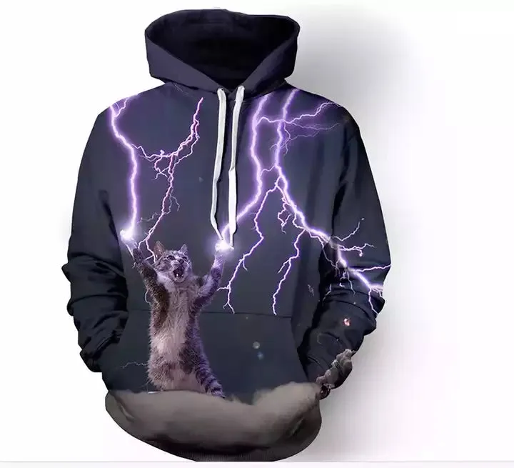 3D personalized sublimation custom logo Full printed hoodies