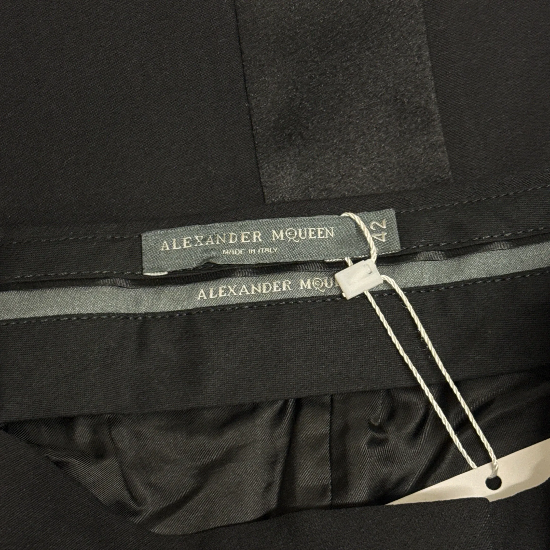 Alexander McQueen Women's Black Tuxedo Pants