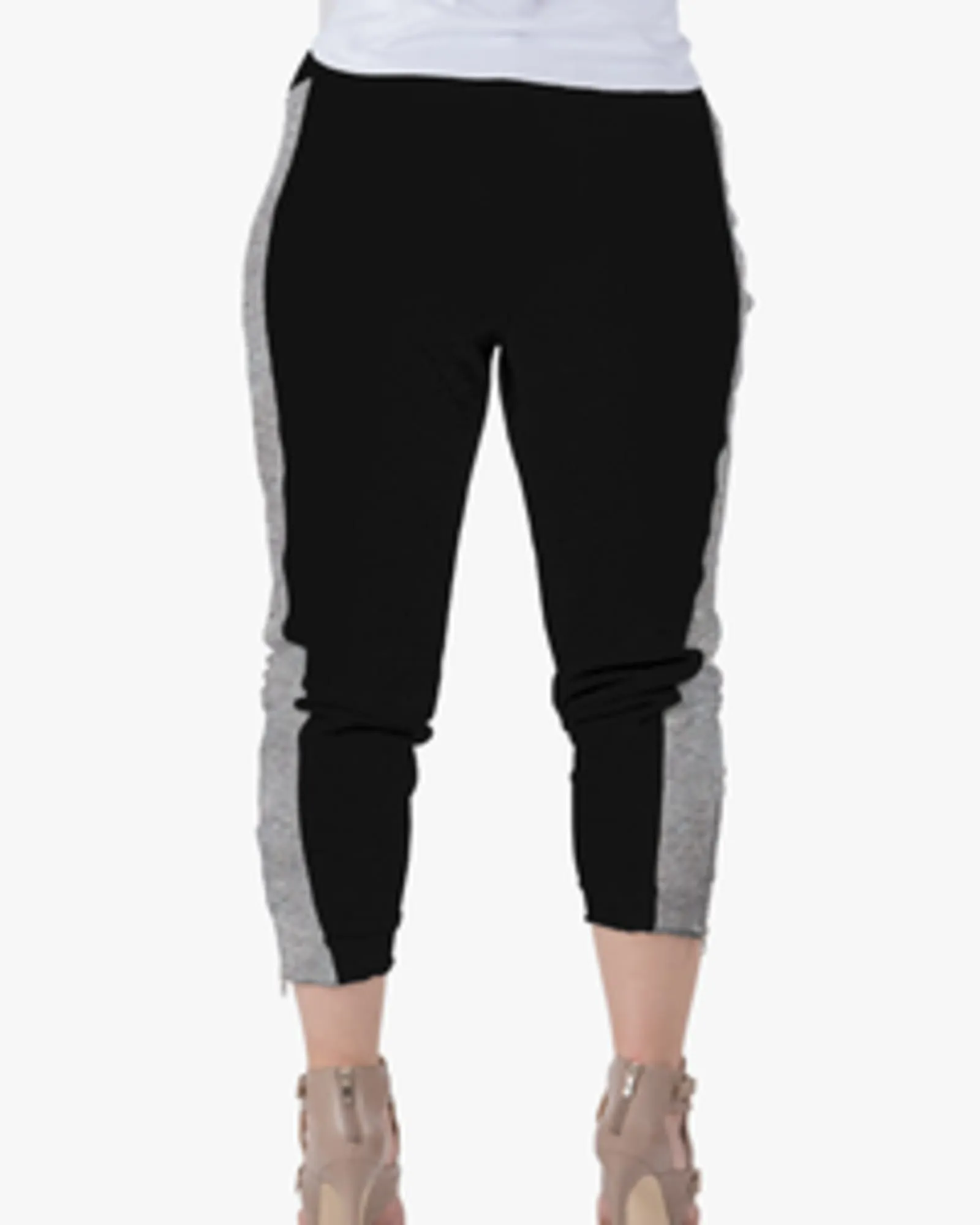 Alice Contrast Panel Jogger Pants | BLACKGREY