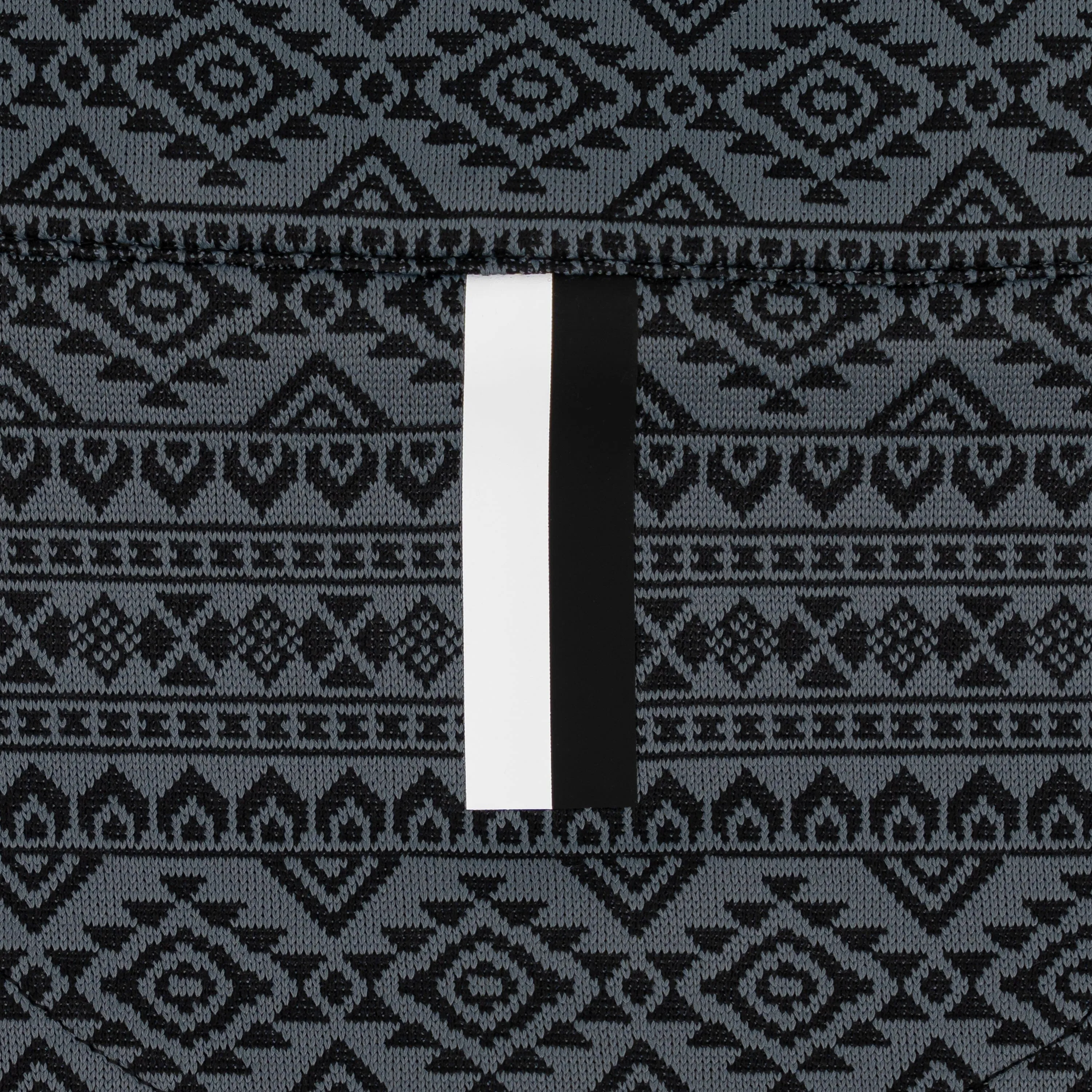 Apex Jacquard Performance Q-Zip | The Apex - Black/Charcoal Grey