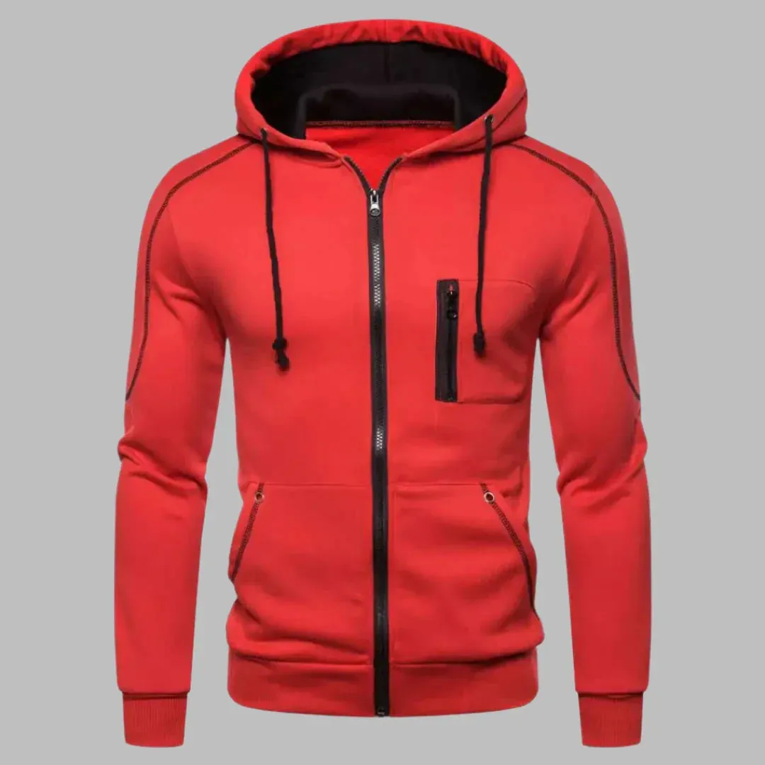 Ben Warm Kapuzenjacke | Warmer Herren Hoodie mit Reißverschluss für den Winter