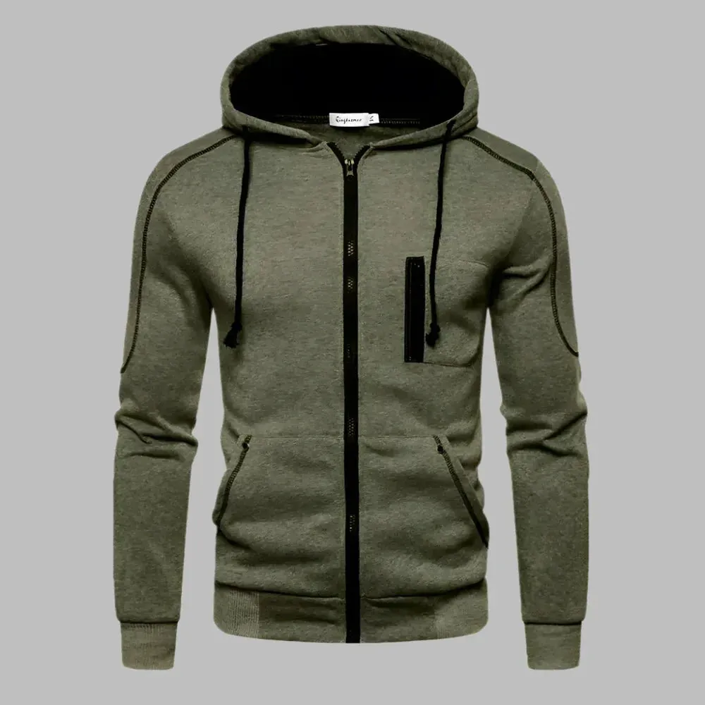 Ben Warm Kapuzenjacke | Warmer Herren Hoodie mit Reißverschluss für den Winter