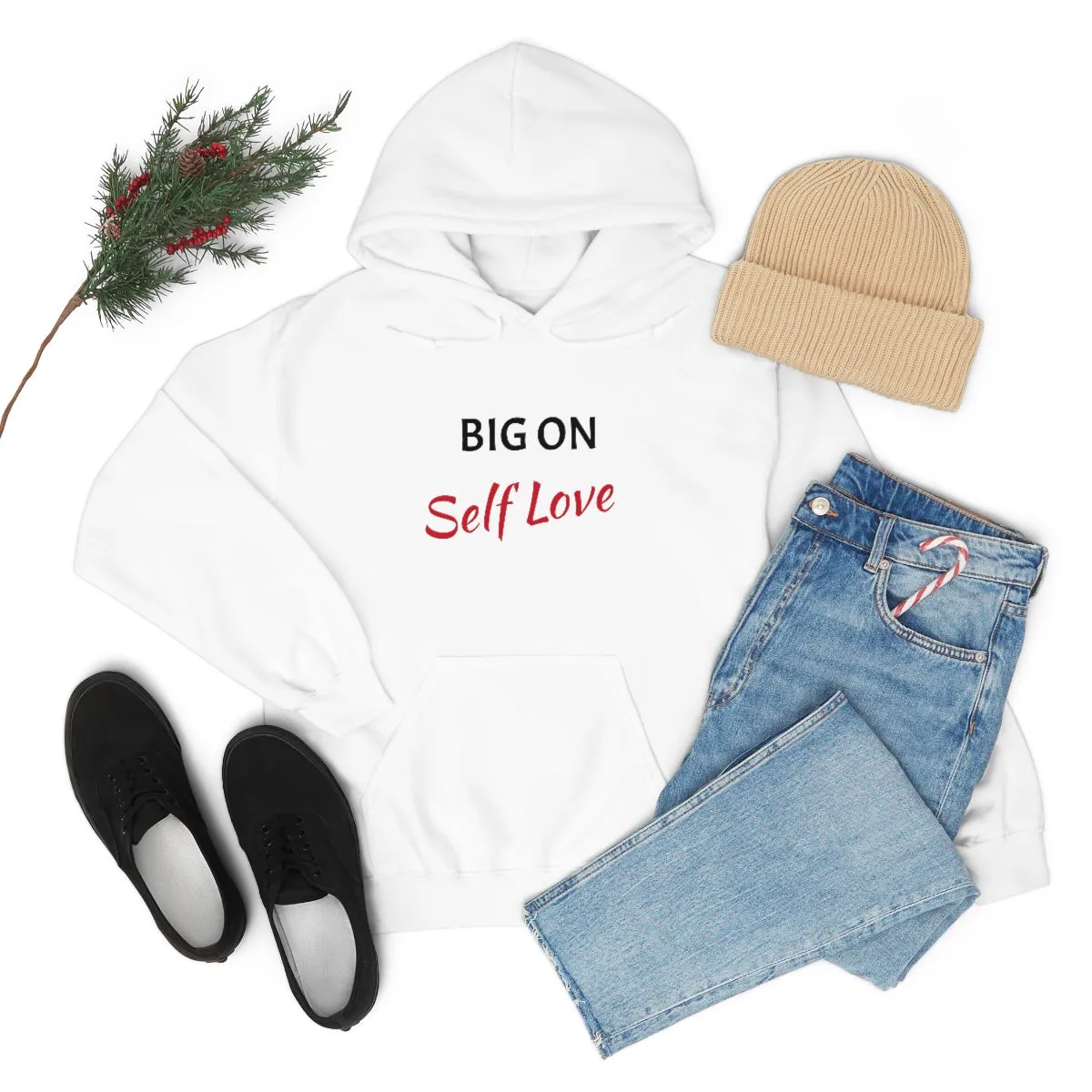 Big On Self Love Unisex Heavy Blend™ Hooded Sweatshirt