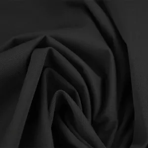 Black Stretchy Twill Fabric 96642