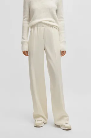 BOSS Relaxed-fit trousers in wool