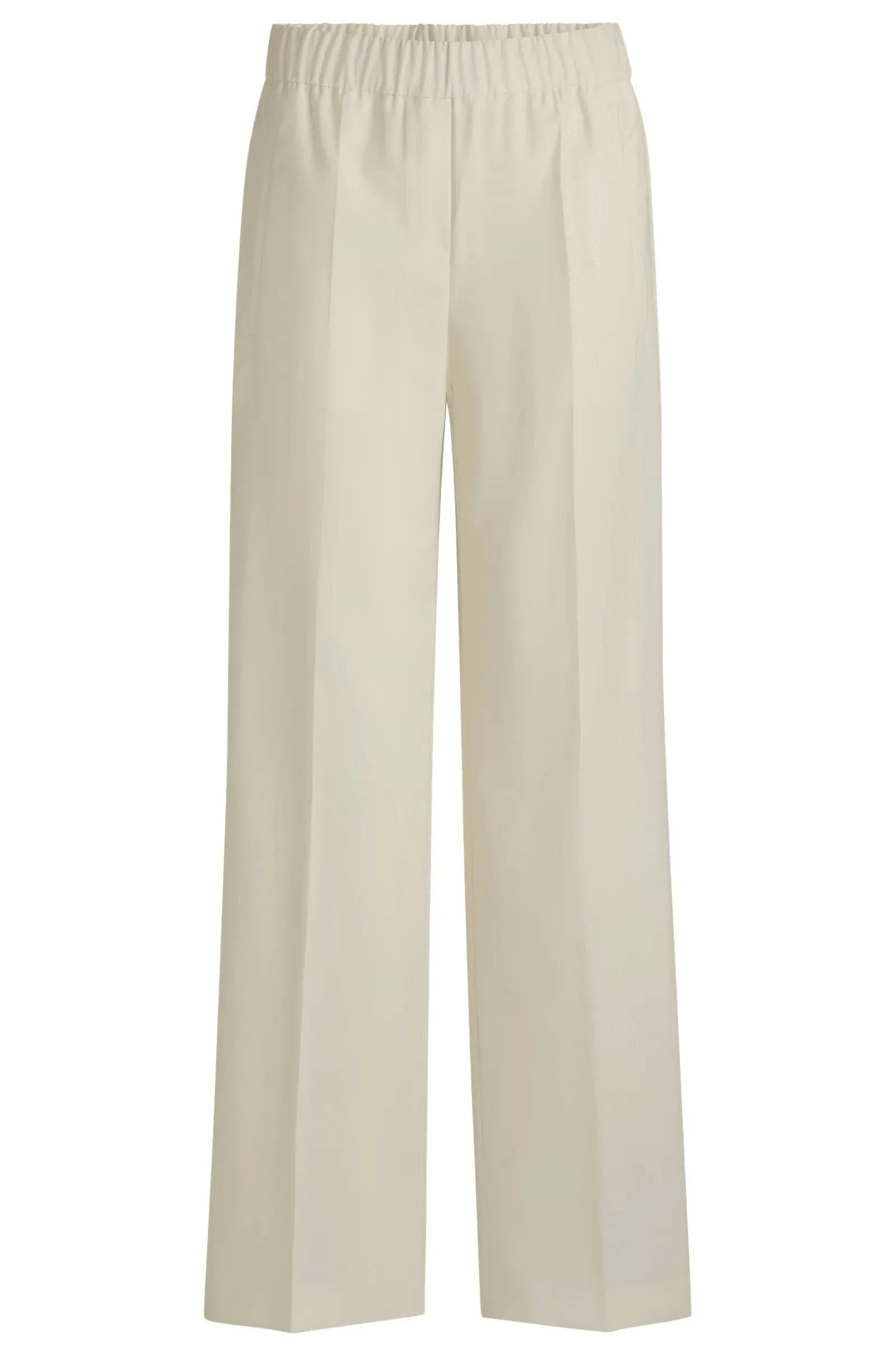 BOSS Relaxed-fit trousers in wool