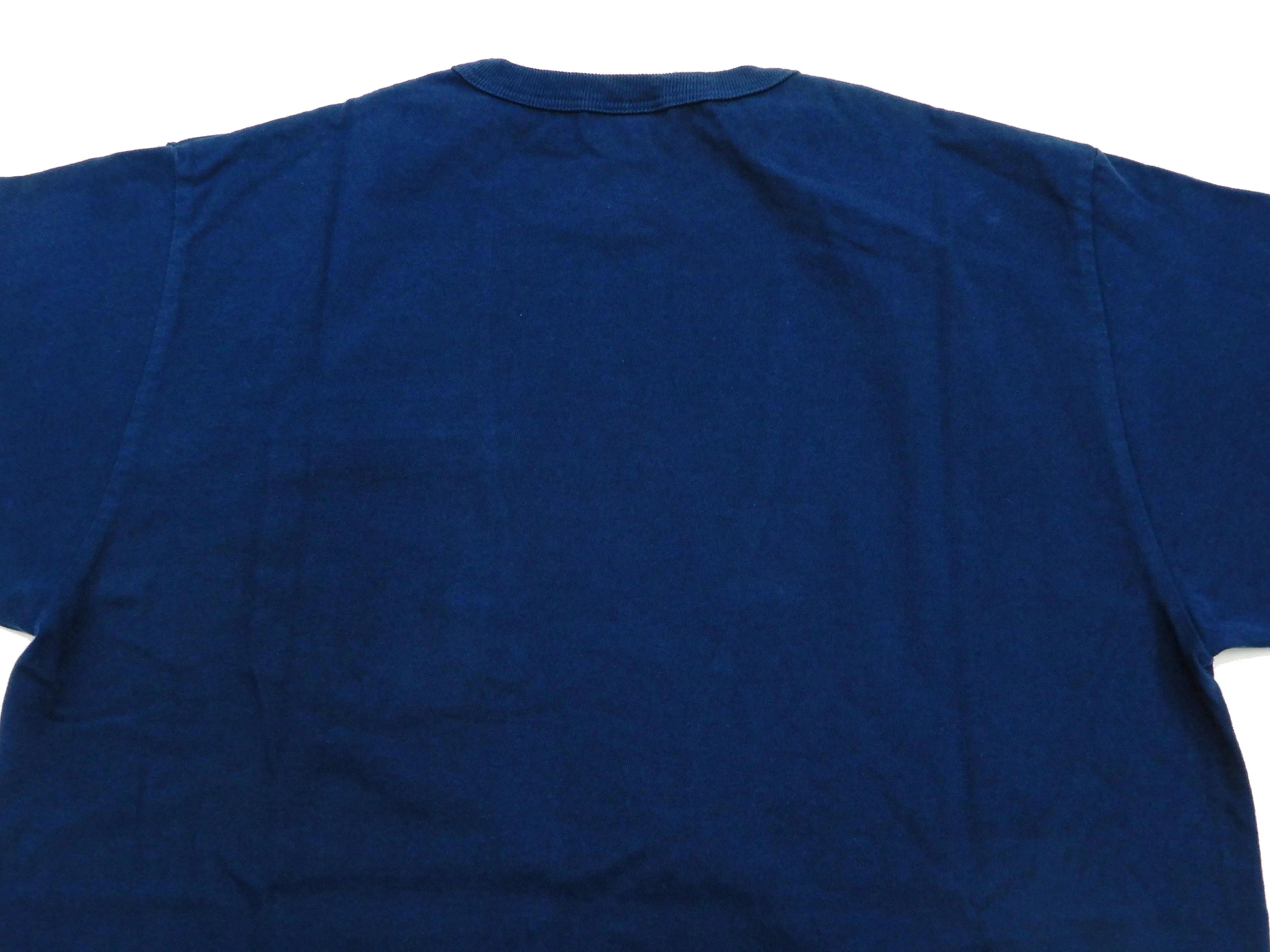 Buzz Rickson T-shirt Men's Short Sleeve Loopwheel Plain Pocket Tee BR78711 Navy-Blue