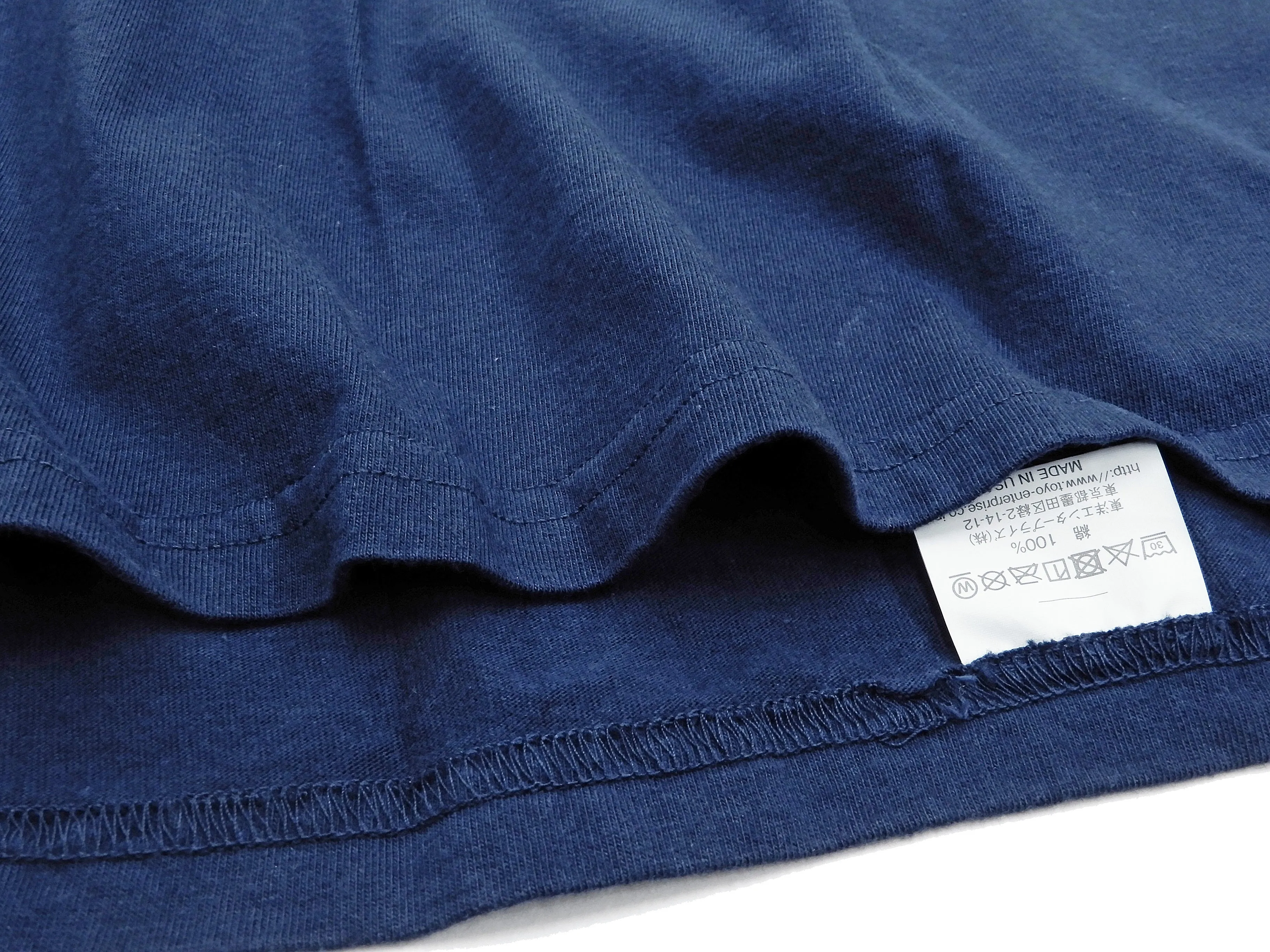 Buzz Rickson T-shirt Men's Short Sleeve Loopwheel Plain Pocket Tee BR78711 Navy-Blue