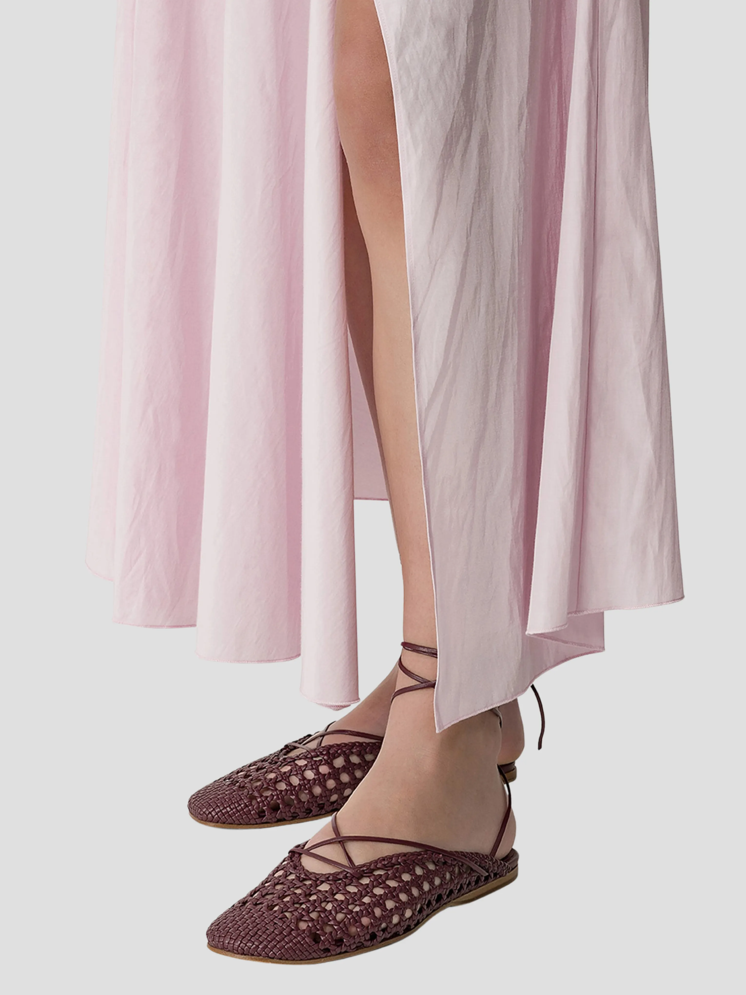 Chic Taffetas Long Wrapover Skirt