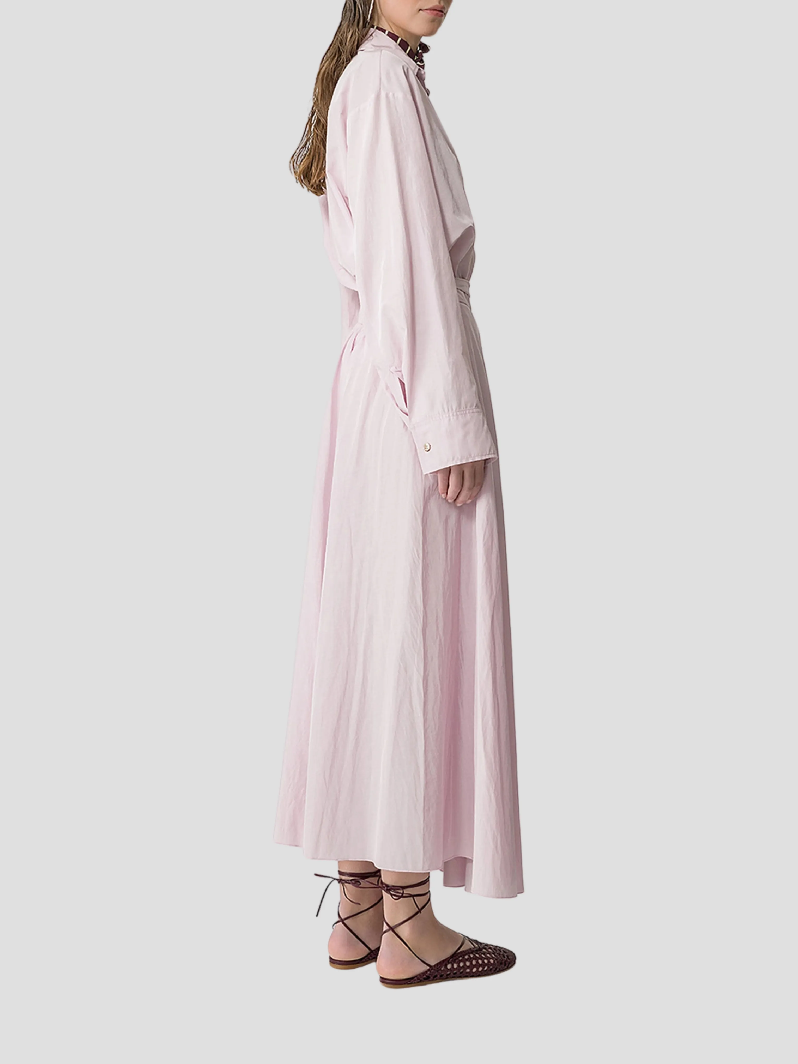Chic Taffetas Long Wrapover Skirt
