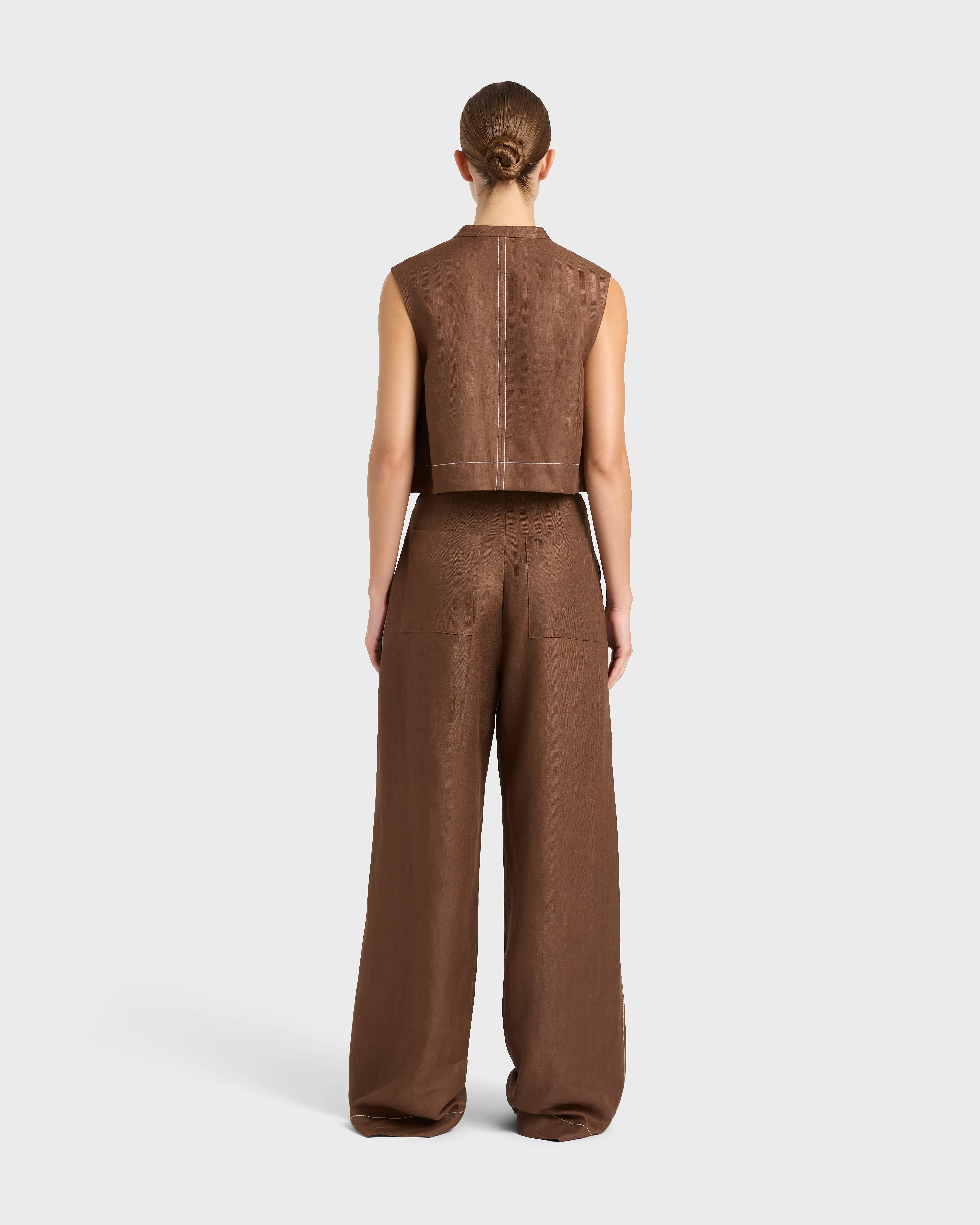 Delphi Tailored Pant - Cocoa