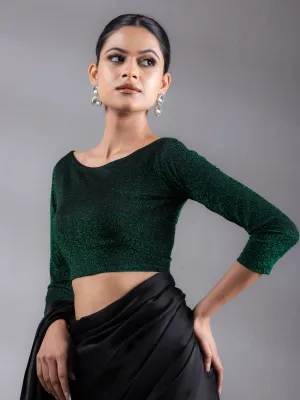 Emerald Shine Stretchy Blouse