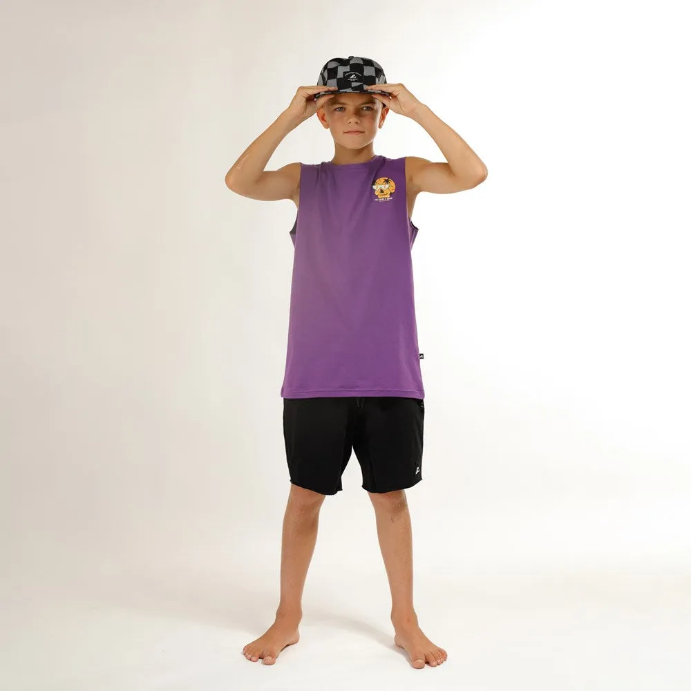 FUTURE IS BRIGHT MUSCLE TEE - Purple