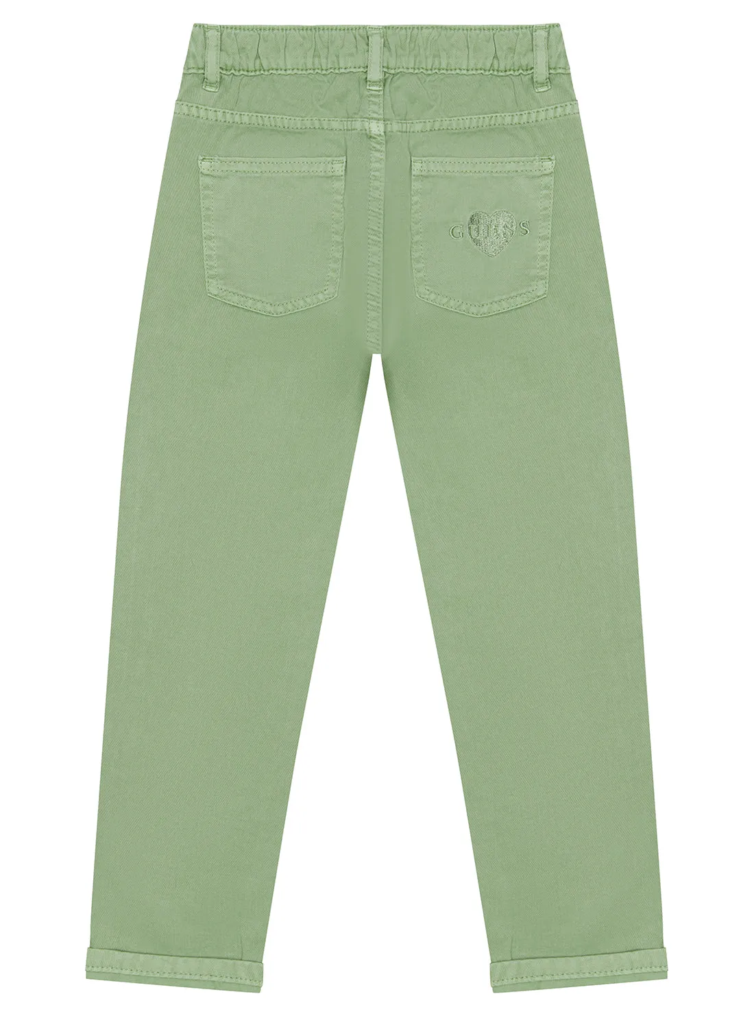Green Twill Fashion Fit Pants (2-7)