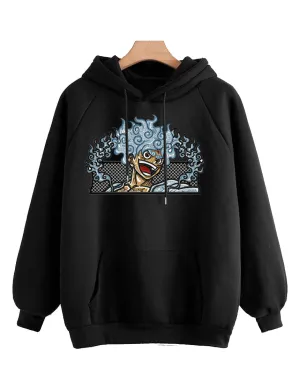 Hoodie Anime One Piece Black