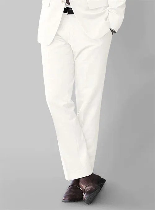 Ivory Wool Pants