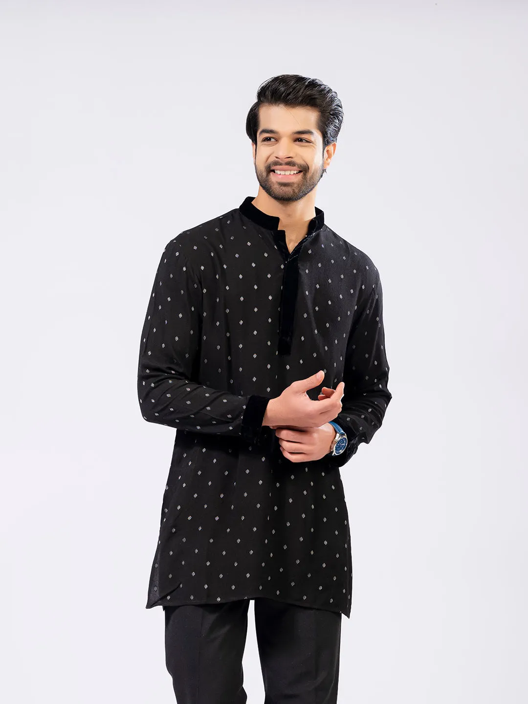 jacquard kurta