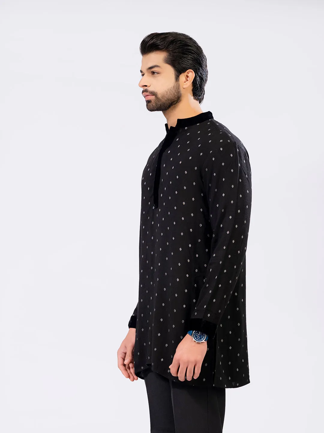 jacquard kurta