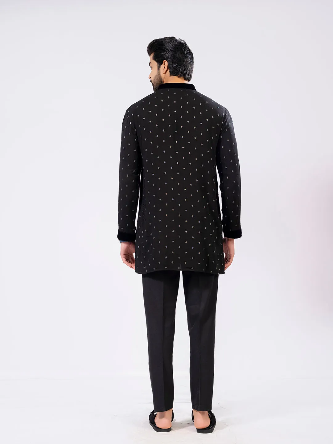 jacquard kurta