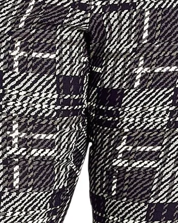 Jemma Check Pant | Charcoal Grey / White