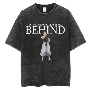 [KUJO] 'Behind V3" Vintage Oversized T Shirt
