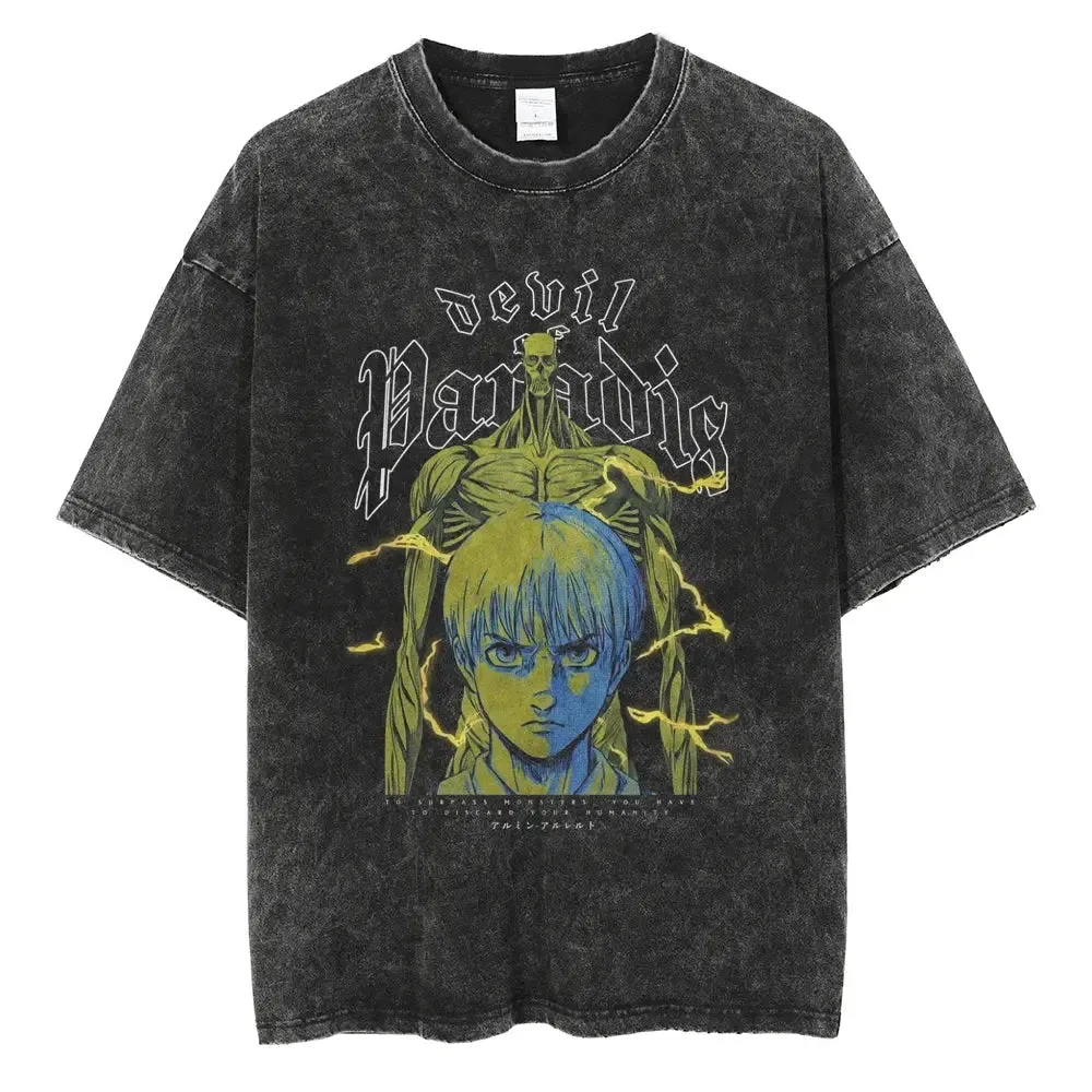 [KUJO] "Island Devils" Vintage Oversized T Shirt