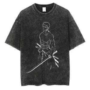[KUJO] "Zoro" Vintage Oversized T Shirt
