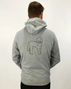 Labradoodle Dad Illustration: Unisex Hoodie