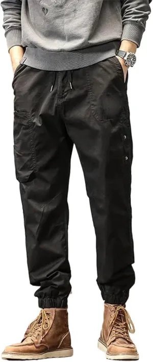 Men's Big Pocket Cargo Harem Casual Trousers Male Hip Hop Man Jogger Sweatpants Streetwear Pants
