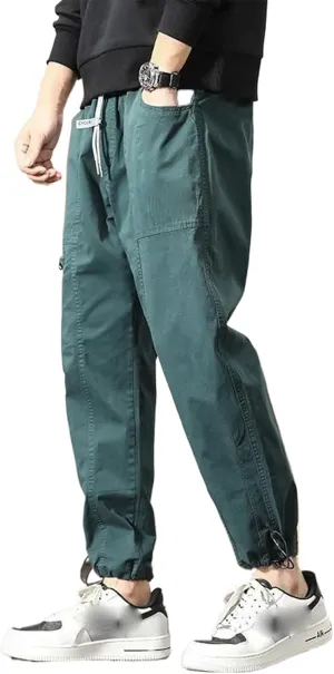 Men's Big Pocket Cargo Harem Casual Trousers Male Hip Hop Man Jogger Sweatpants Streetwear Pants