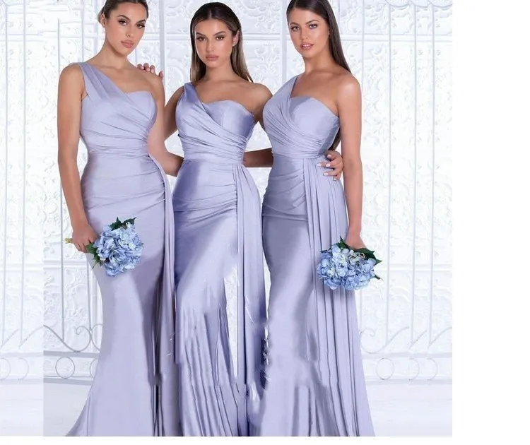 Mermaid One Shoulder Elegant Wedding Dress