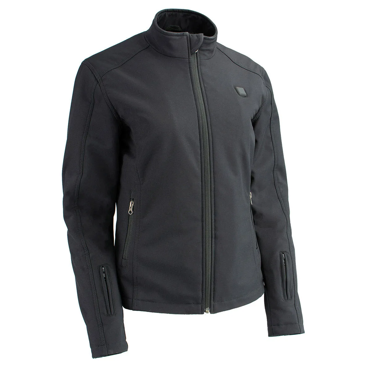 Nexgen Heat MPL2760SET Women's Black 'Heated' Soft Shell Zipper Front