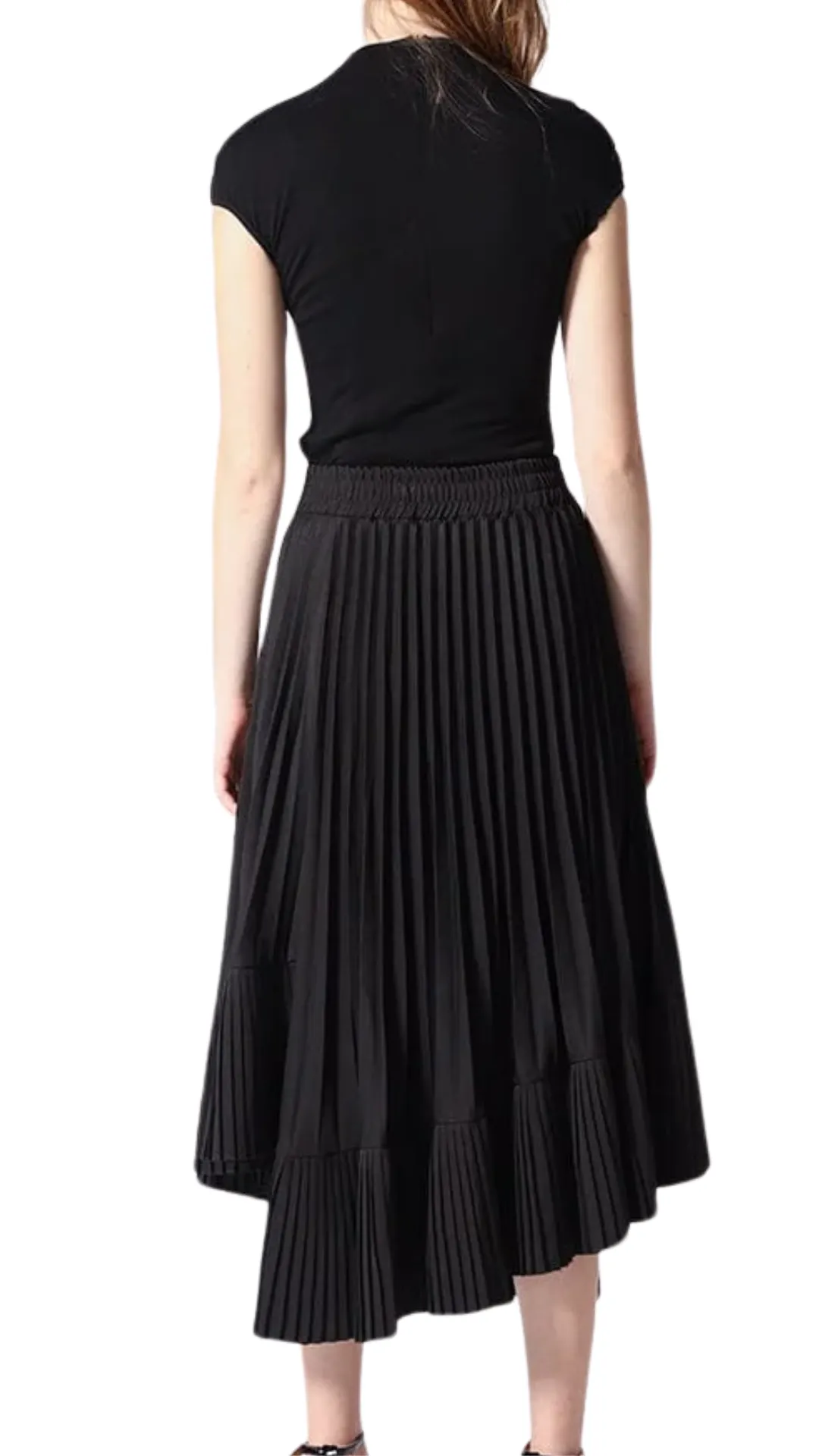 Pleats Flare Skirt