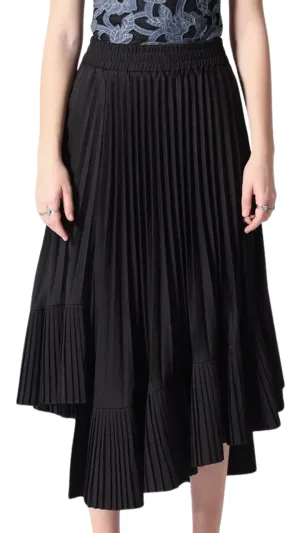 Pleats Flare Skirt