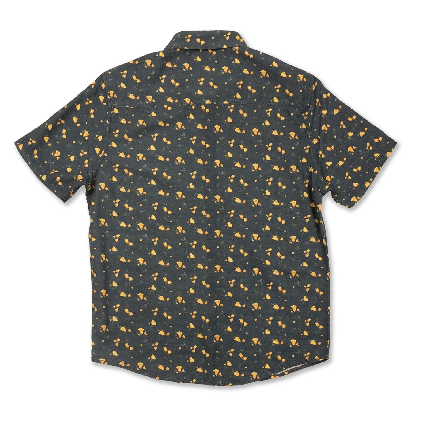 Poppy Short Sleeve Button Up Shirt - Navy
