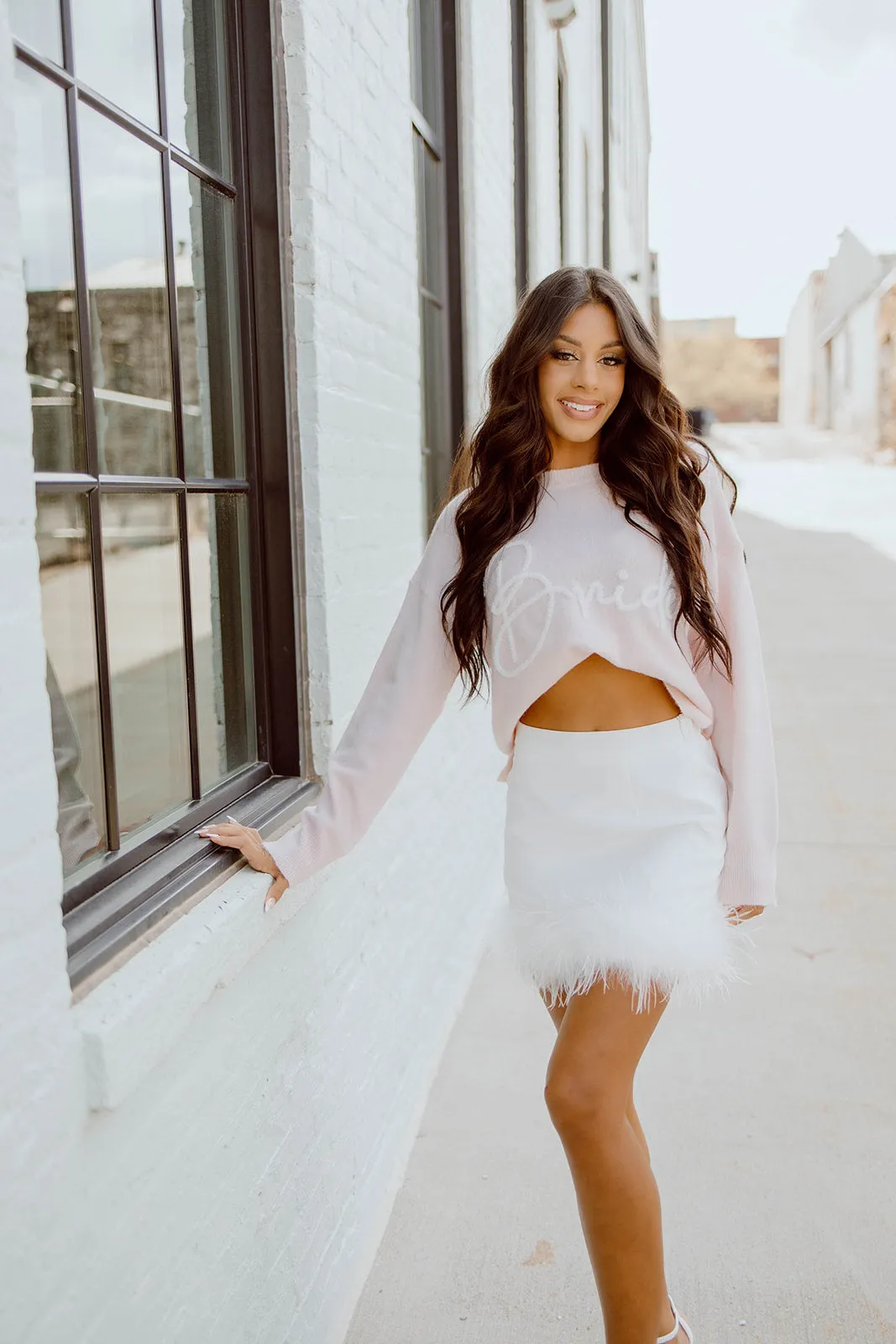 Sloane Feather Mini Skirt
