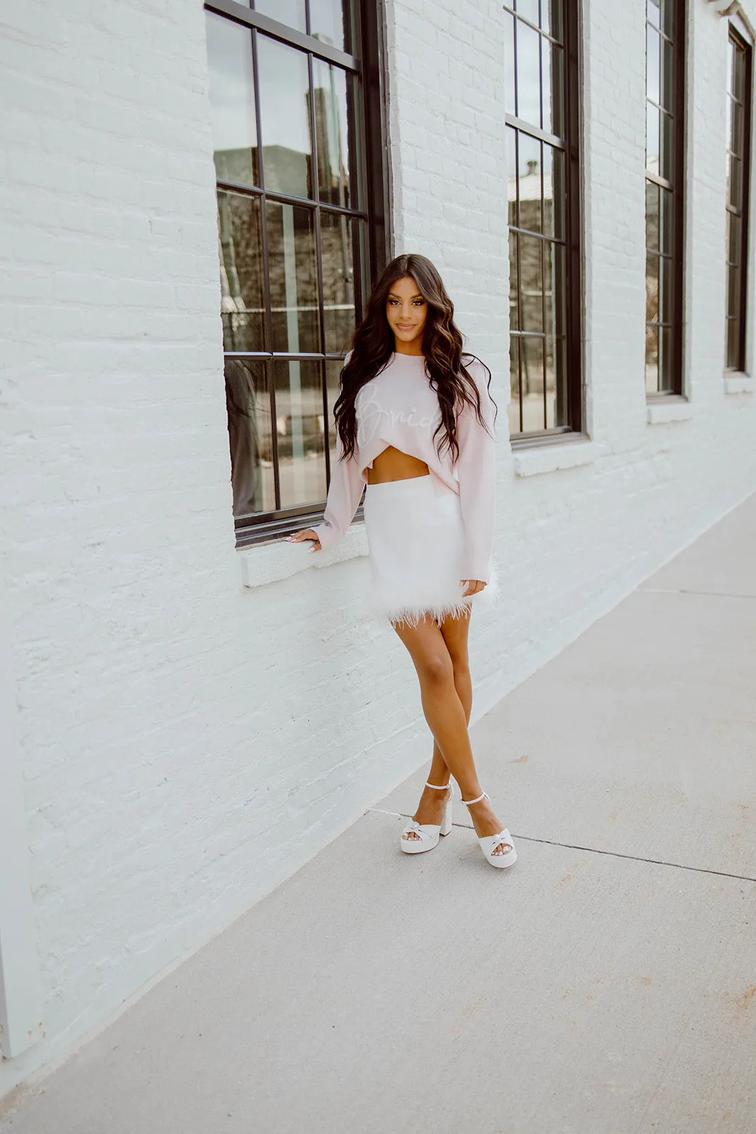 Sloane Feather Mini Skirt
