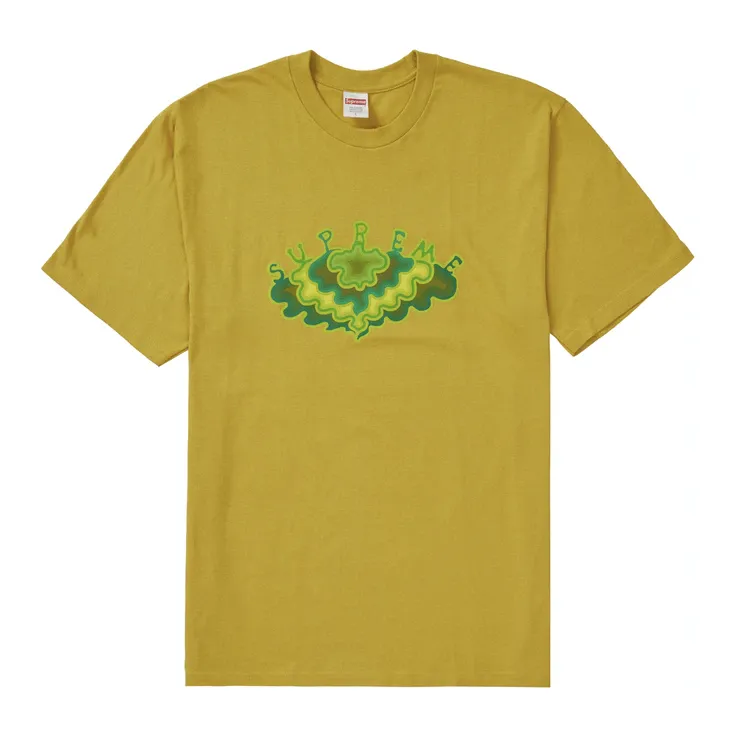 Supreme Cloud Tee Acid Yellow