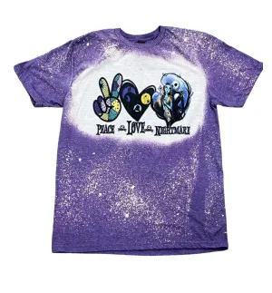 The Nightmare Before Christmas - Peace Love Tie Dye T-Shirt