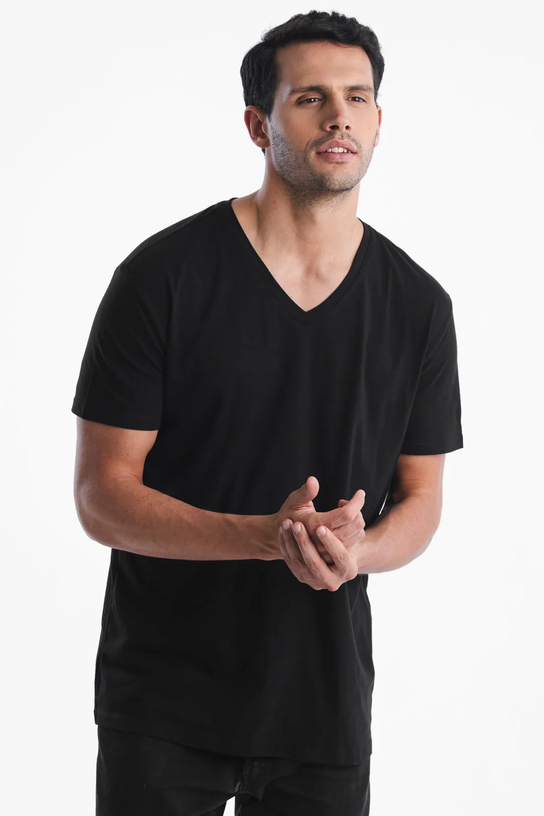 The V-Neck Tee - Onyx Black / 3 Pack