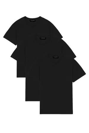 The V-Neck Tee - Onyx Black / 3 Pack