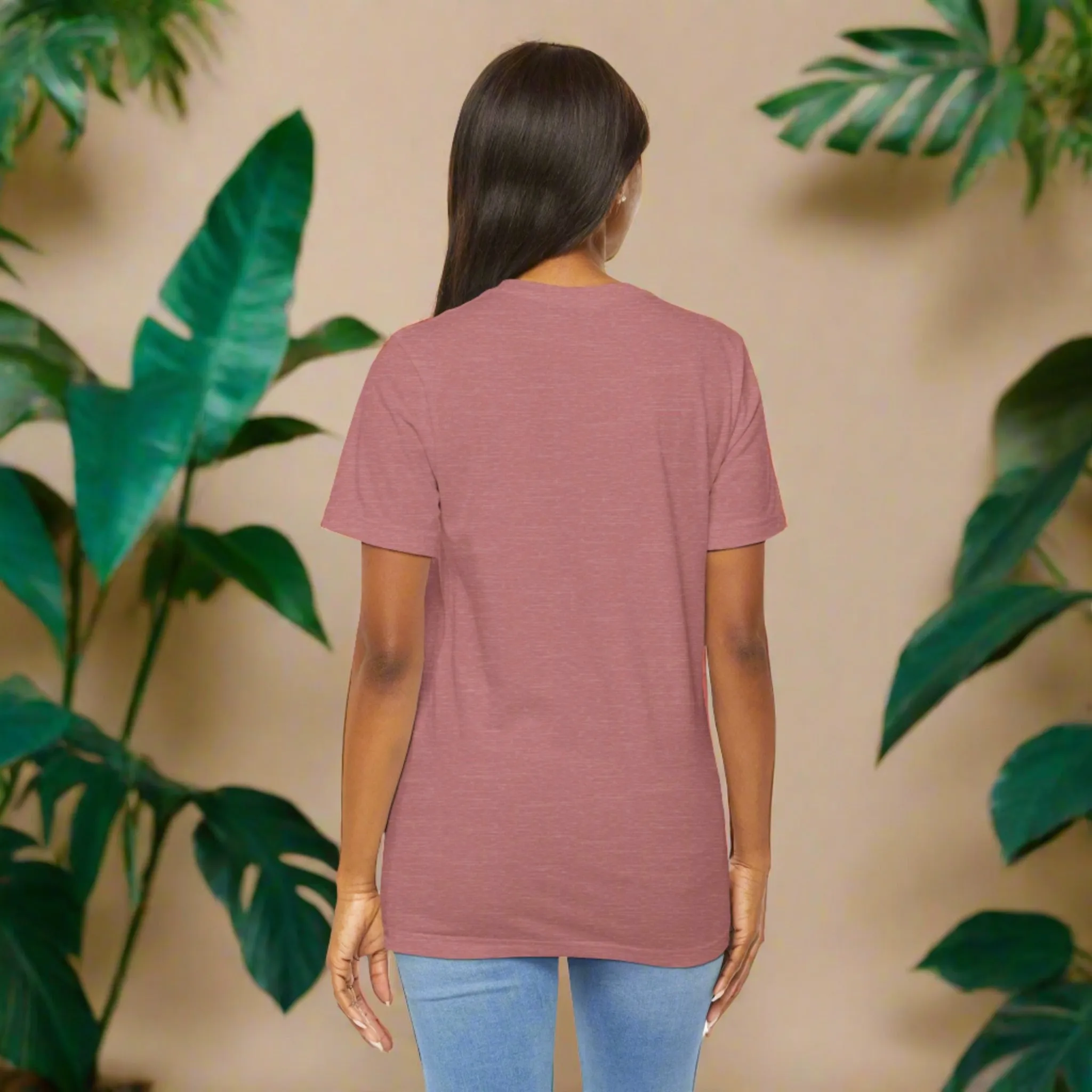 Unisex Vintage Wild Flower and Bee Jersey Short Sleeve Tee