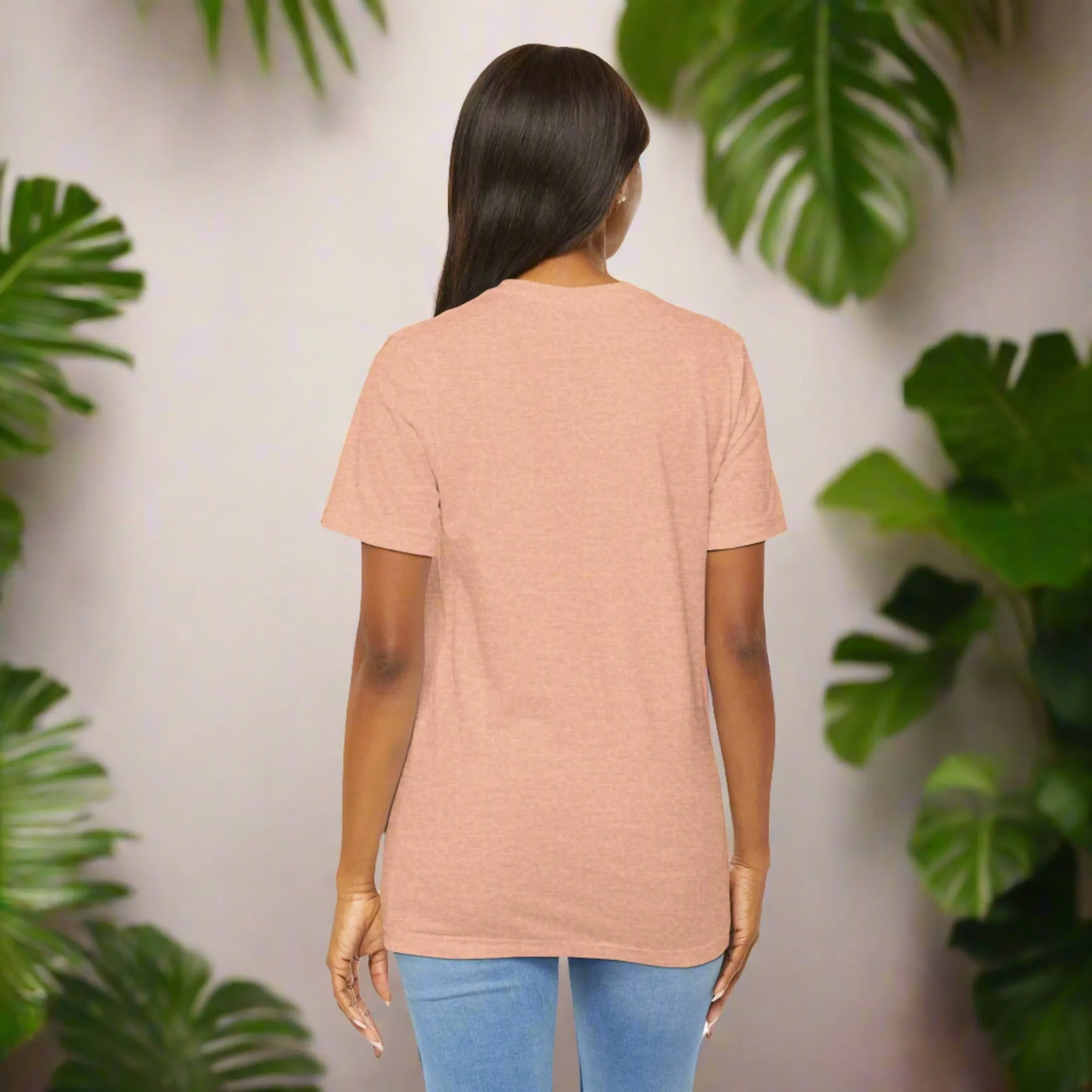 Unisex Vintage Wild Flower and Bee Jersey Short Sleeve Tee