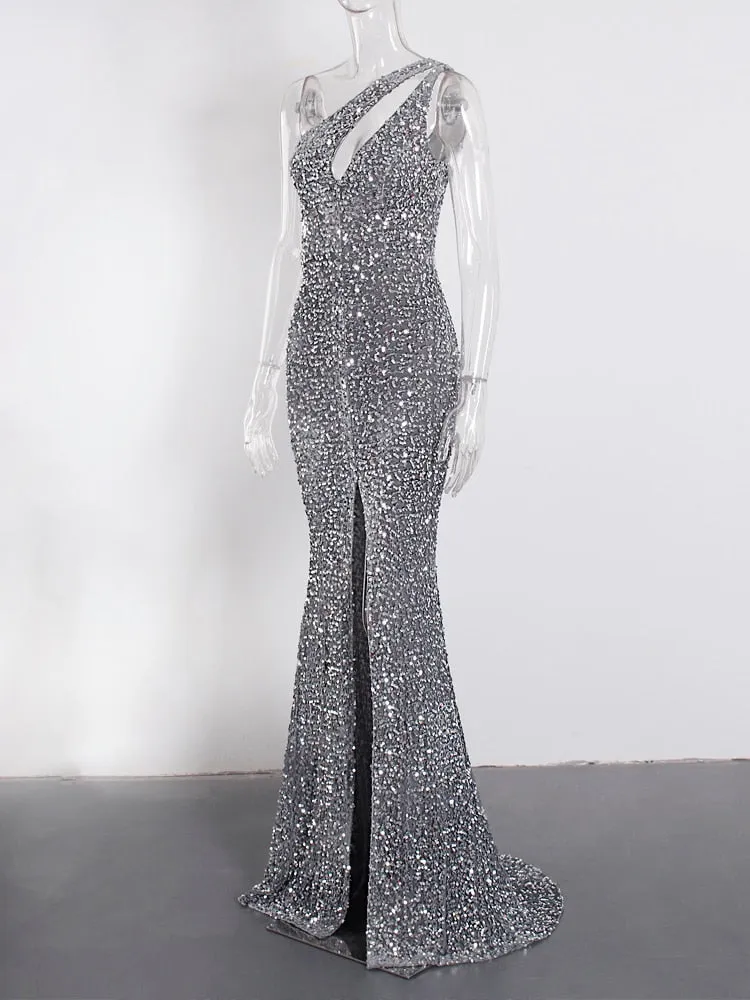 Velvet Elegant Evening Gown