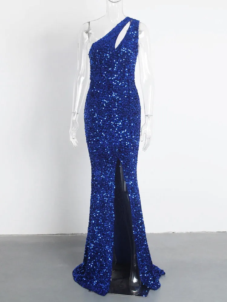 Velvet Elegant Evening Gown