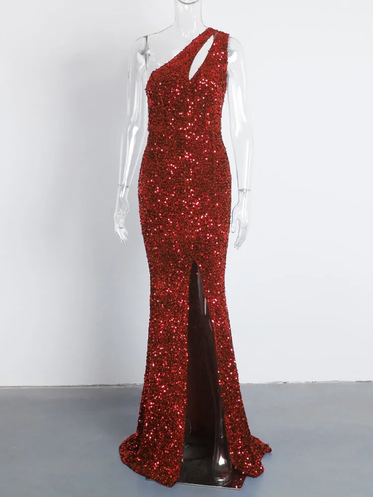 Velvet Elegant Evening Gown