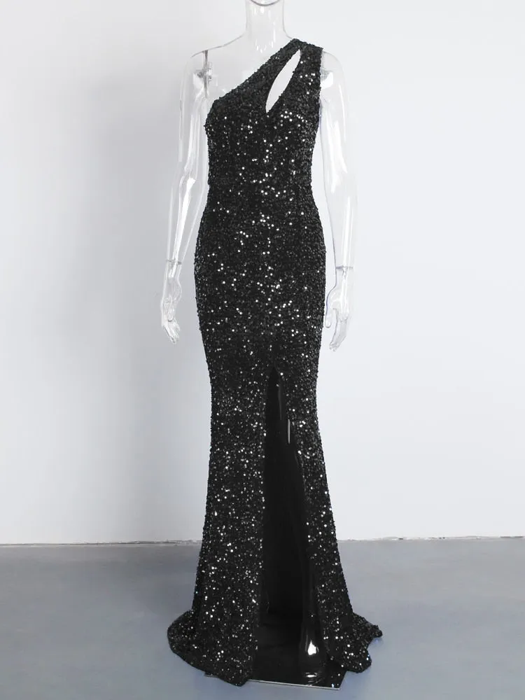 Velvet Elegant Evening Gown