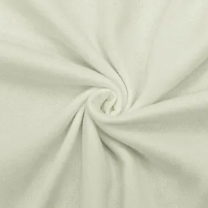 White PFD Velour Stretch Knit Fabric