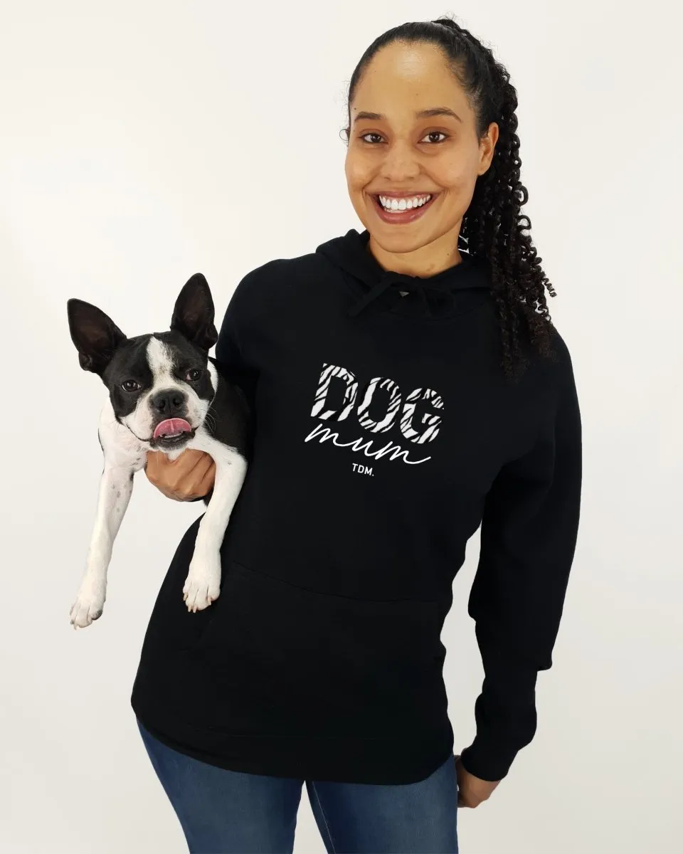 Wild One Zebra: Dog Mum Unisex Hoodie