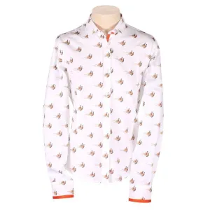 William Powell Ladies Pheasants Shirt - White